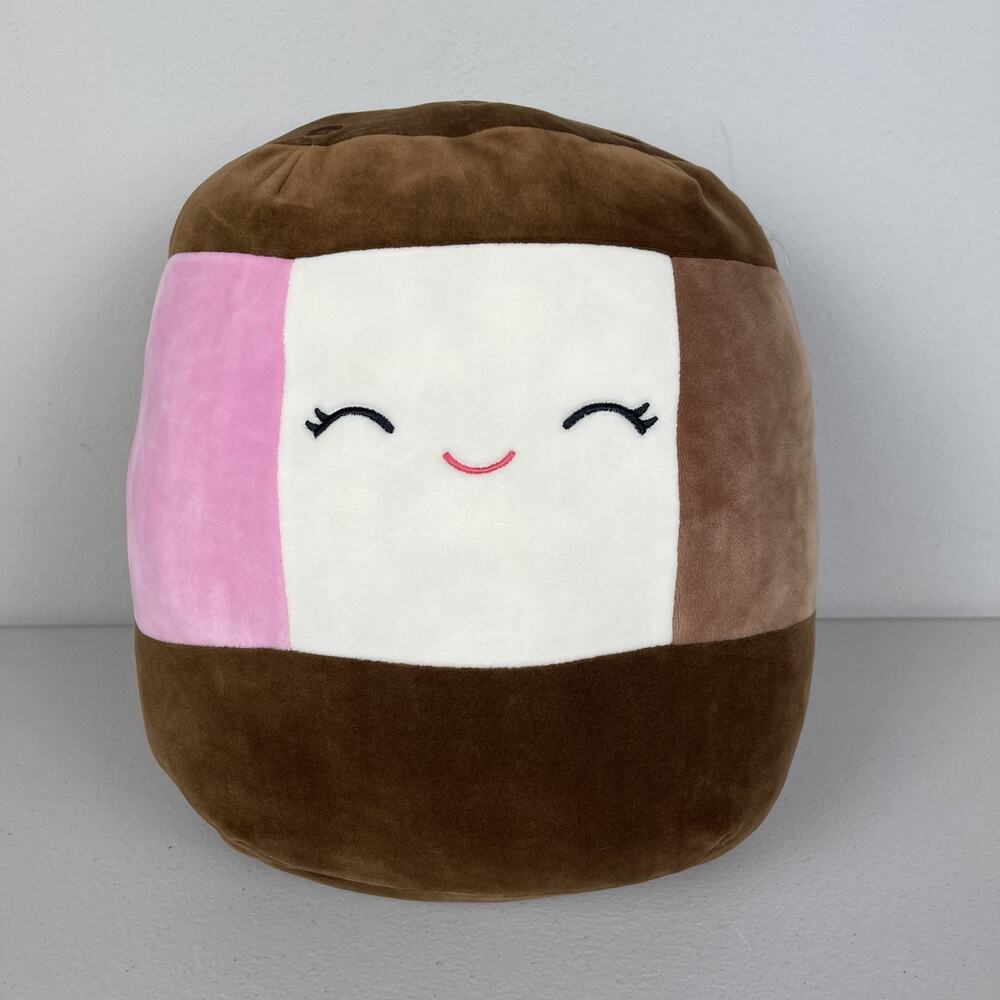 RARE Squishmallows Neely Neopolitan Ice Cream Sandwich 12" Plush NWT (Silver)